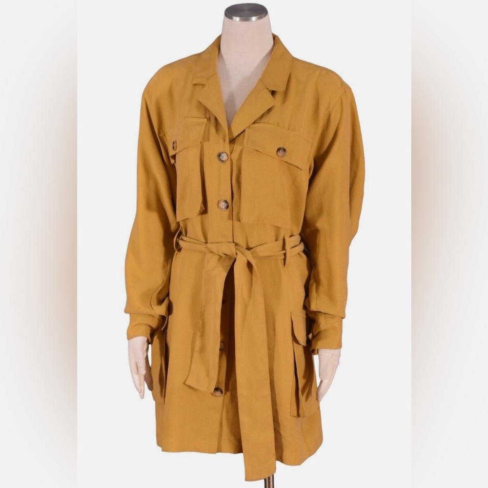 Anine Bing Kaiden Dress -utility cargo shirt dress 
Size Small worn 1 time